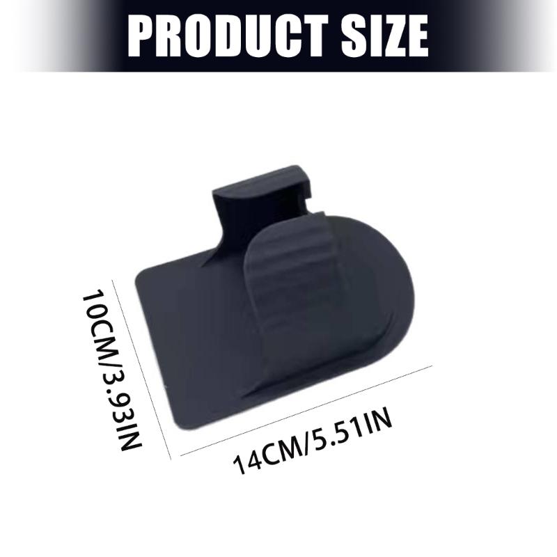 Tub Edge Drink Glass Holder Plastic Bathroom Storage, Space-Saving Single Cup Rest for Smooth Wall Side Placement