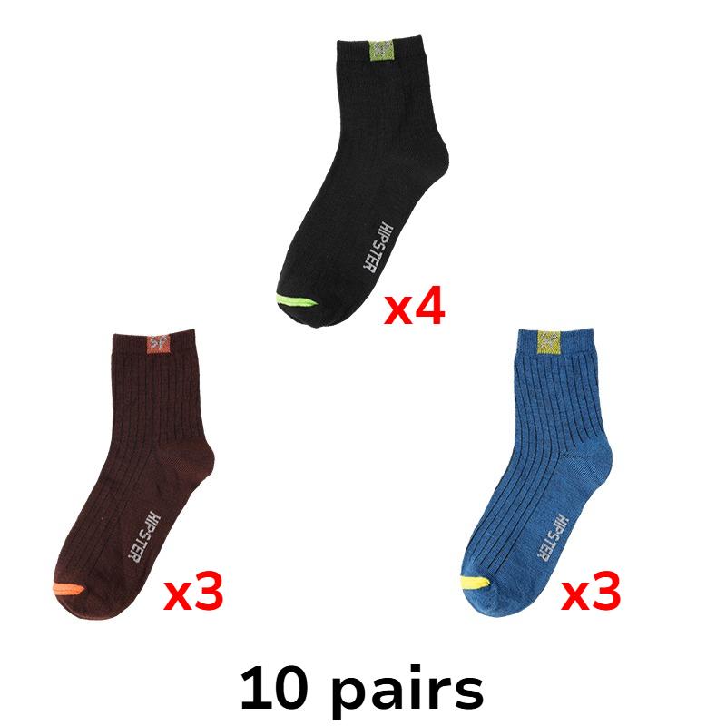 

Мужские спортивные носки Повседневные носки Домашние носки Дышащие и удобные хлопковые носки 10 Pairs