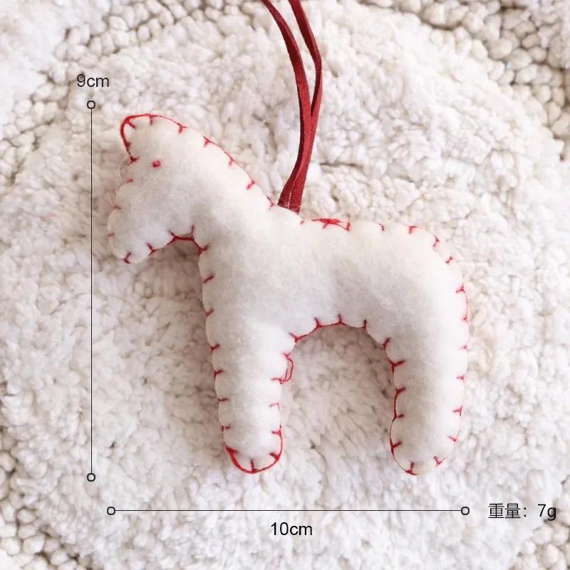 Christmas Tree Decoration 2025 Felt Christmas Tree Pendant Xmas Stockings Santa Claus Snowflakes For Home Natal Decor
