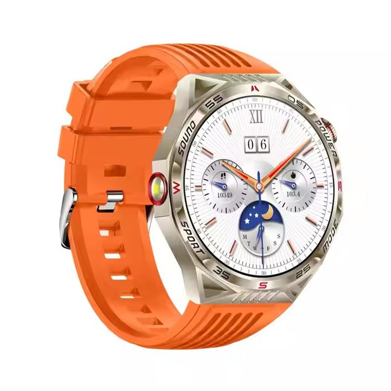 HT28 Smart Watch Men 1.85inch Outdoor LED Flashlight Laser Light Compass Sport Tracker Large Battery Smartwatch