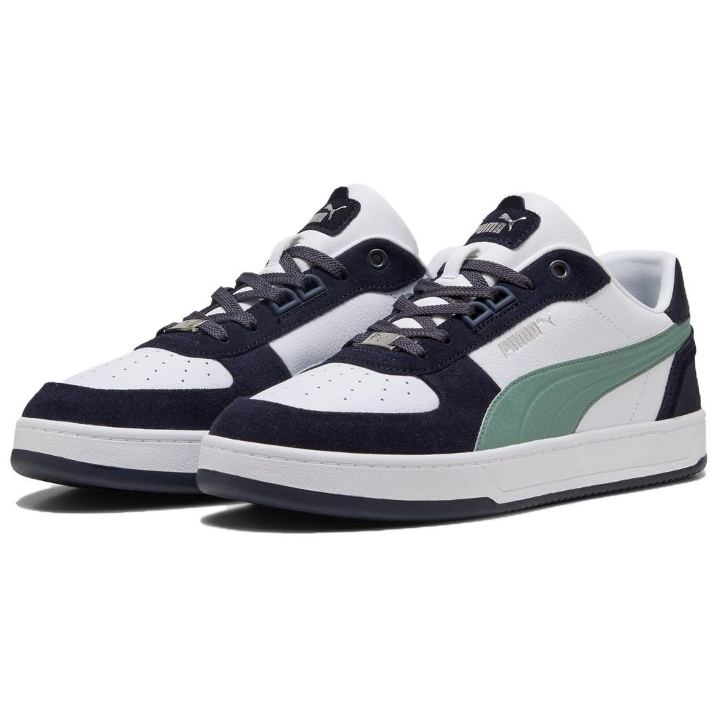 Puma Caven 2.0 Lux Sd Casual Comfortable Versatile Low-Top Sneakers Unisex Sneakers White Green 395080-09