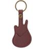 1Pc Leather Guitar Pick Bag Guitar Pick Holder Case Guitar Shape With Key Ring Celluloid Picks String Instrument Accessories