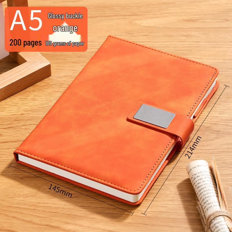 Custom A5 Office Notebook - Thick, Simple Notepad for Business Meetings, Logo Printable
