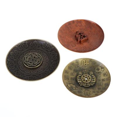 1/2/3/4Pcs Golden Toad Incense Diffuser Incense Stick Holder Metal Zen Lotus Buddha Incense Burner Censer Buddhist Aromatherapy