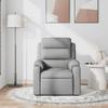 Vidaxl Foldable Massage Armchair, Light Gray, Fabric Upholstered