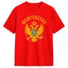 T-shirt Harajuku Spiaggia Bandiera Montenegro Magliette Novità 100% Cotone T-shirt Per Unisex Fantastica Maglietta a Maniche Corte