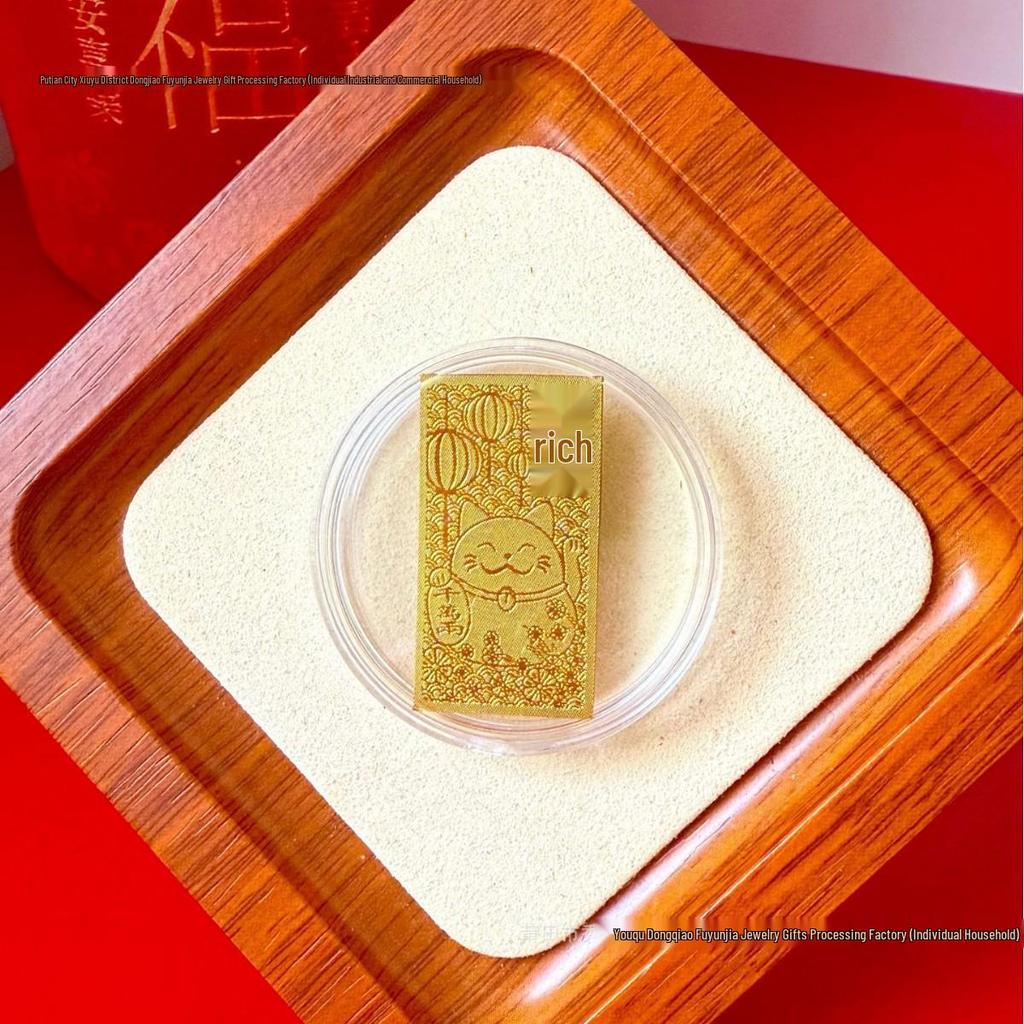 Pure Gold 999 Horse Year Phone Sticker for Wealth and Health - Popular Douyin Live Seller