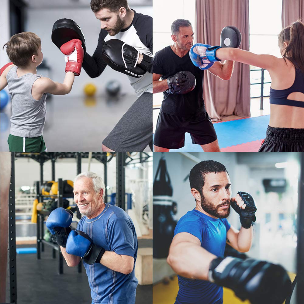 Rękawice bokserskie GROFOFO Rękawice do uderzania Rękawice bokserskie Sztuki walki Karate Taekwondo Rękawice do kopania (czarny)