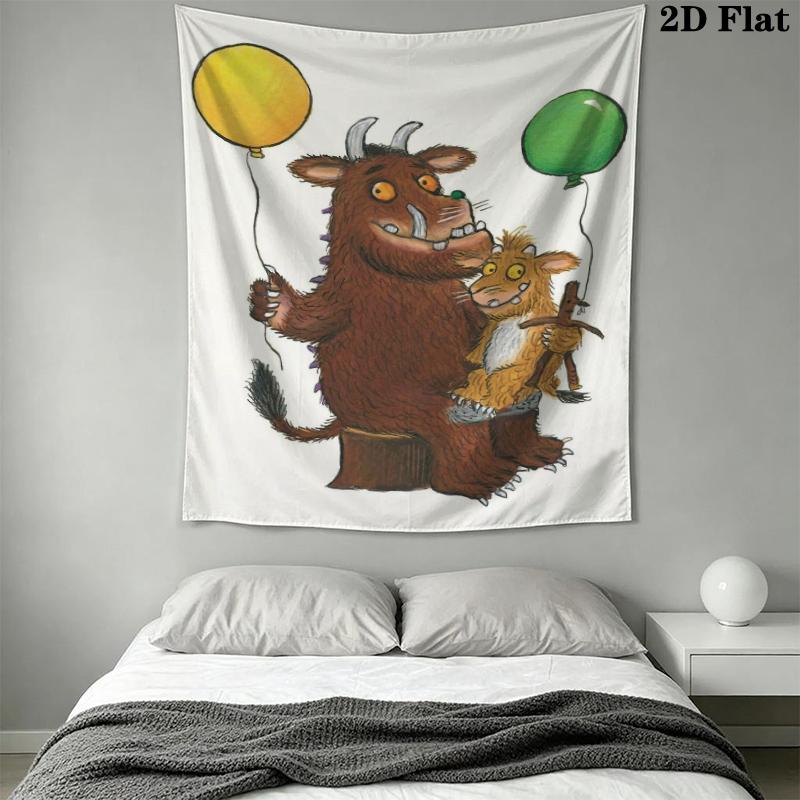 Gruffalo Nástěnná tapiserie Estetické závěsné na zeď Tištěná látková přikrývka Dekorativní tapiserie do ložnice obývacího pokoje Domácí dekorace