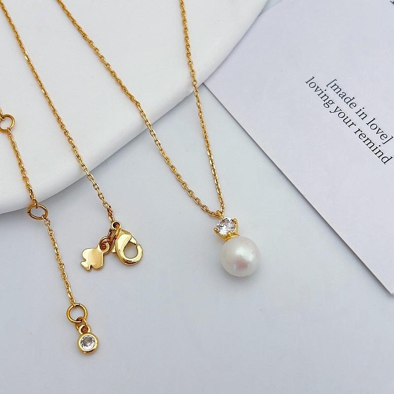 Premium Zircon Necklace Gentle Elegance Temperament Clavicle Chain Fashion Stud Earrings Women
