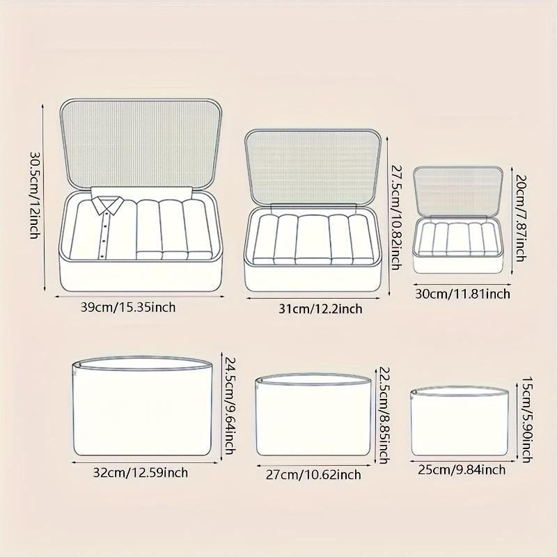 6-piece Travel Storage and Organizing Set: Luggage and Clothing Sorting Bag, Toiletries and Essential Items Storage