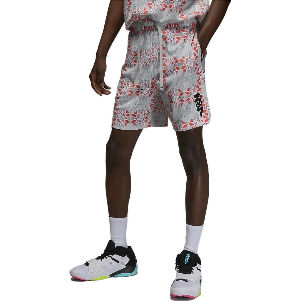 Nike All Over Print Lace-Up Brand Logo Shorts Men Shorts Gray FB8159-025