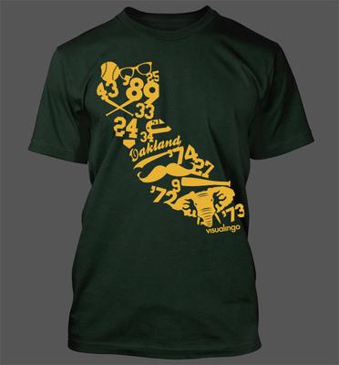 Wir laufen Kalifornien T-Shirt - Oakland Athletics A's World Series Stomper