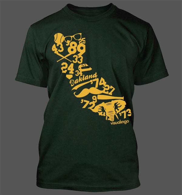 

We Run California T-Shirt - Oakland Athletics A s World Series Stomper XL