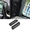 Carbon Fiber Look Front A Pillar A.C Vent Bezel Trim For Bronco 2021-2024