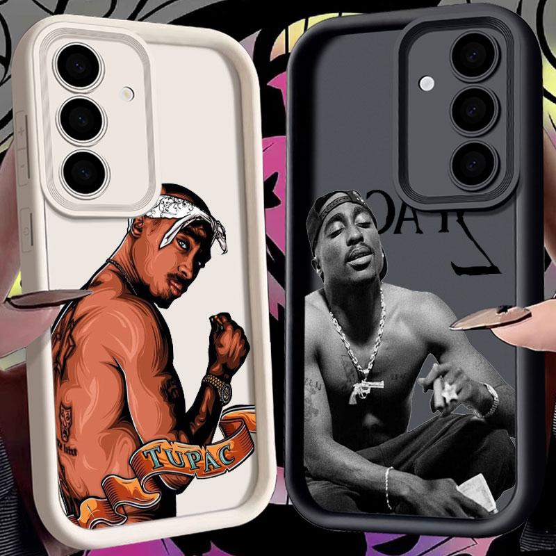 2PAC Tupac Rapper Handyhülle Für Samsung S26 S25 S24 S23 S21 S20 Ultra Für Galaxy S25 S24 FE S26 Plus Funda Weiche Silikonhülle