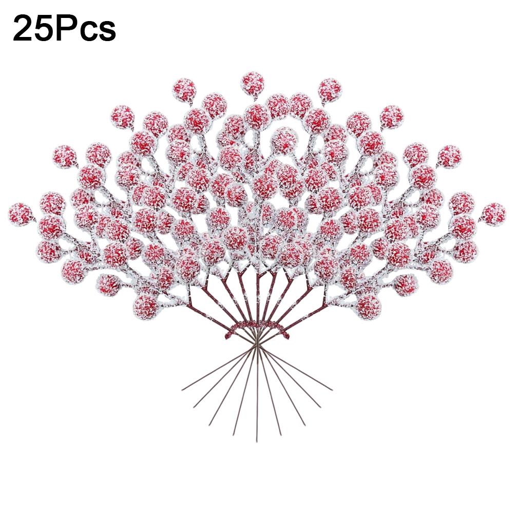 Artificialplant Holly Little Red Fruit New Year Christmas Home Wedding diy Decor Flower Little Red Fruit Shooting Prop