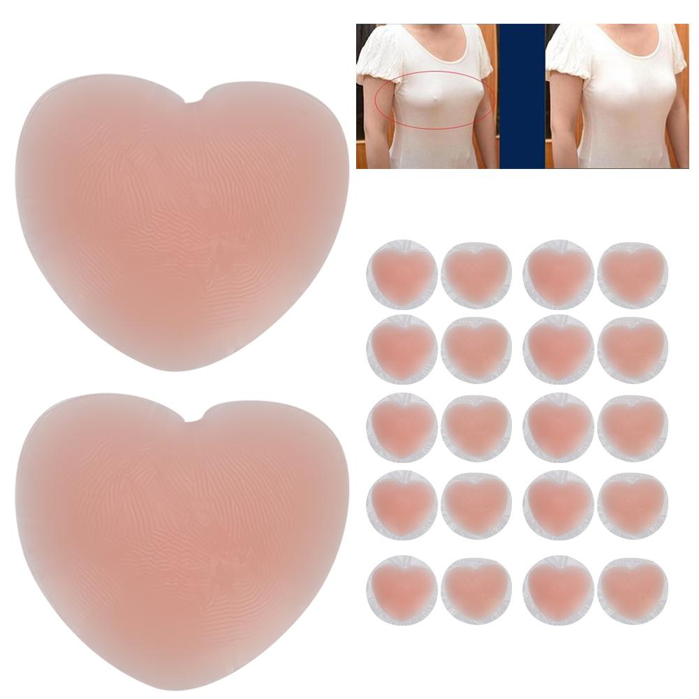 10 Pairs Silicone Nipple Cover Soft Breast Sticker Strapless Breast Paste SelfAdhesive Nude Bra