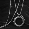 Viking Circle Dragon Necklace