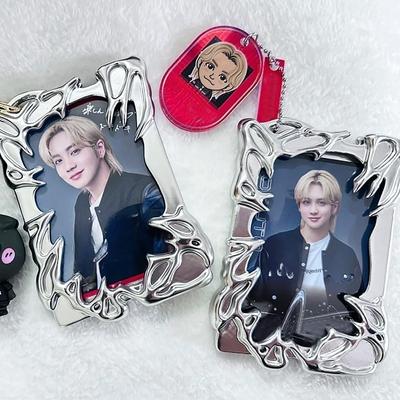 Θήκη φωτογραφιών Θήκη για κάρτα φωτογραφιών Κουτί αποθήκευσης κάρτας φωτογραφιών Kpop Κορνίζα φωτογραφιών Αναλώσιμα καρτών φωτογραφιών Φωτοκάρτες Διακόσμηση βάσης