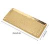 25x11cm Towel Hammered Trays Stainless Steel Multi Purpose Dishwasher Safe Dessert Tray Plate for Home Restaurant