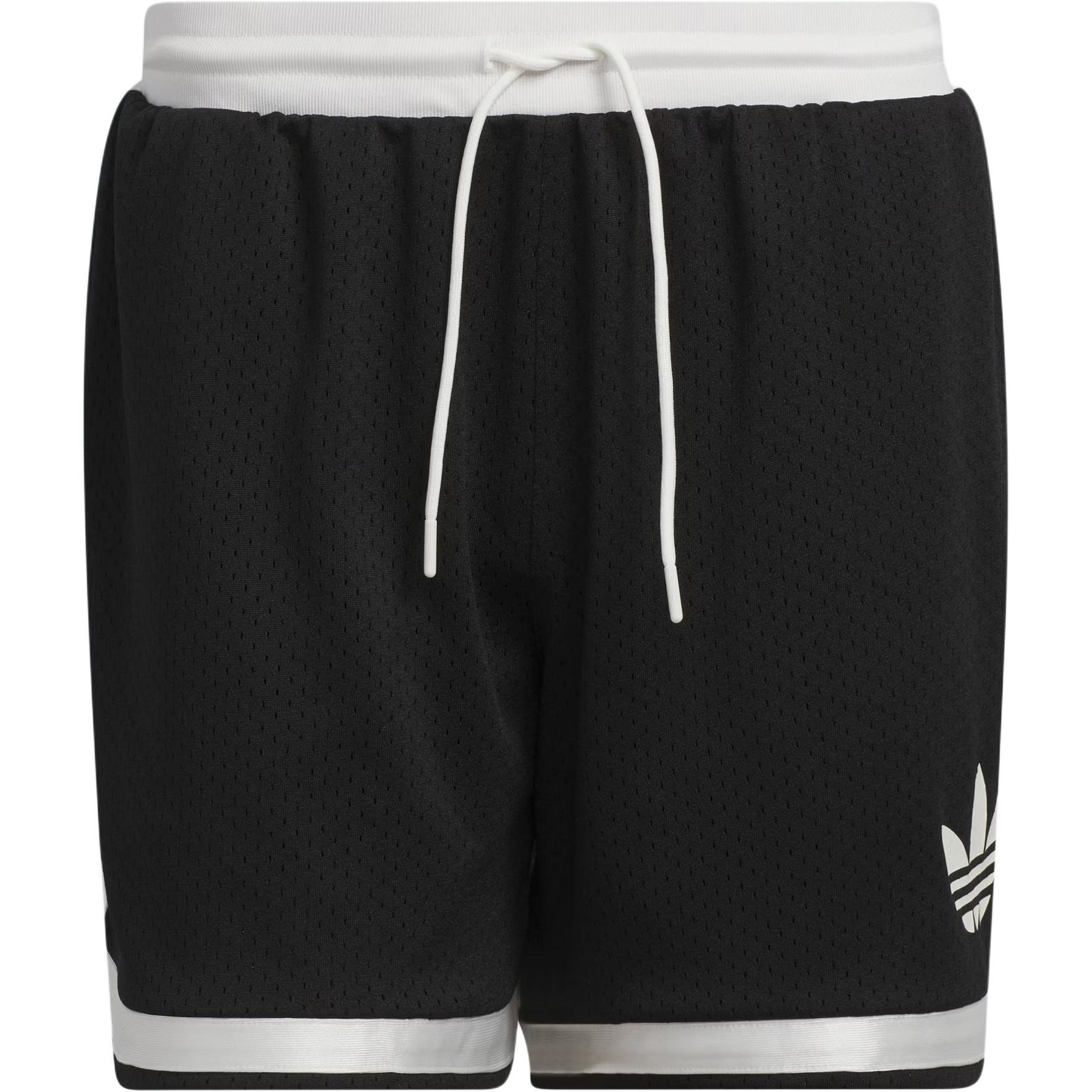 adidas Originals Classic Mesh Comfort Shorts Asia Sizing  Black White  Men s IY7387 XS