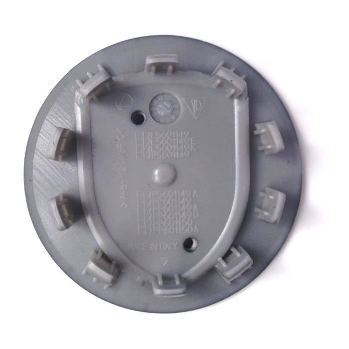 Accessoires de décoration - Porsche - Bouchons de roue - 76 mm - Gris - Ensemble de 4 pièces