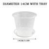 Clear Orchid Pot Root Control Rose Pansies Flower Pots ABS Planter With Holes Breathable Plant Growth Container Rose Pansies