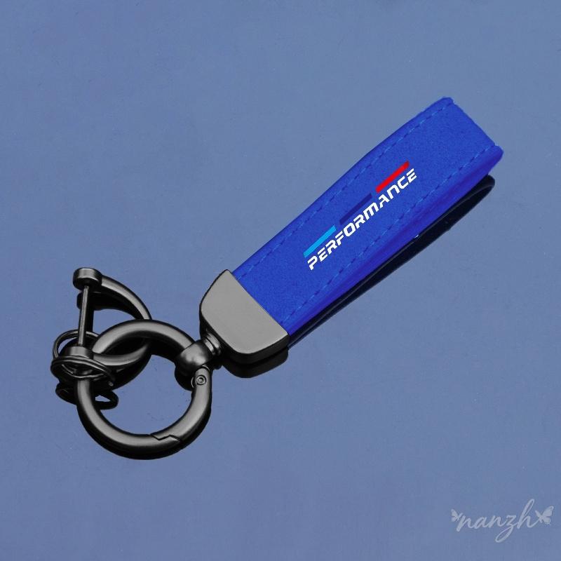 Leather Car Emblem Keychain Auto Vehicle Key Holder Keyring For BMW M Emblem E46 E36 E34 F10 E90 F30 E60 F30 E53 E30 E92 E87 yp2