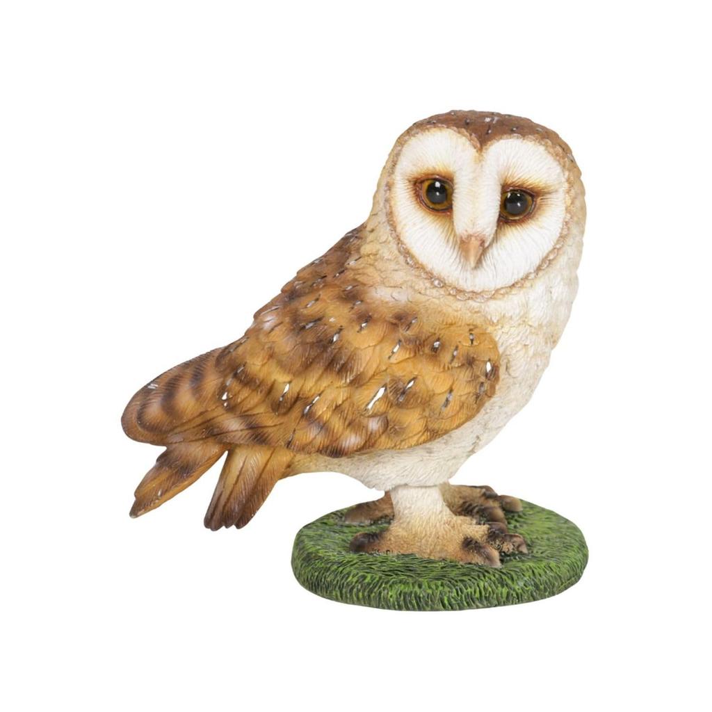 Woobia Coruja-das-torres Balançando Virada para a Direita 9,5 x 6 x 9,5 cm Figura de Boneco Ornamento Animal Decoração de Jardim Pássaro H18461