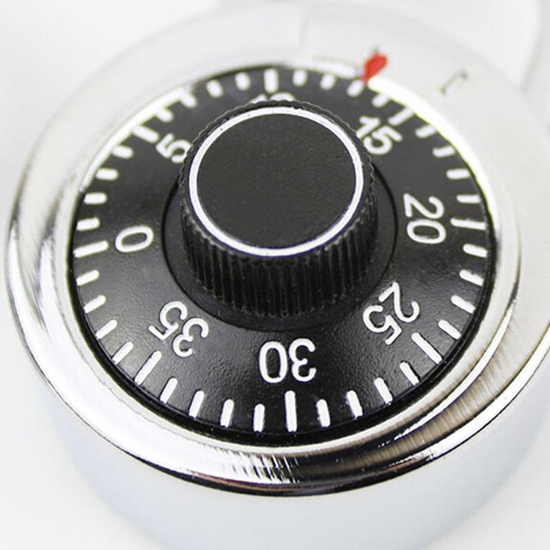Password Lock Silver Black Alloy Safe Turntable Package Gym Cabinet Luggage Locker Student Door Small Padlock 2025 New 1pc