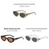 Elegant Cat Eye Eyewear Women Uv380 Black Frame With Dark Lenses For Summer Outings
