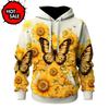 Arrivals Colorful Butterfly 3D Print Hoodie Women Streetwear Oversized Pullovers Hoodie Sweatshirts Female Hooded Clothing