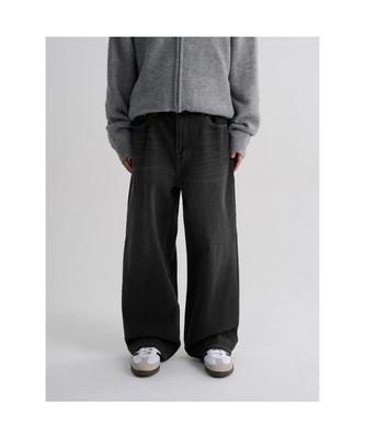 8SECONDS Black Washed Denim Pants Black
