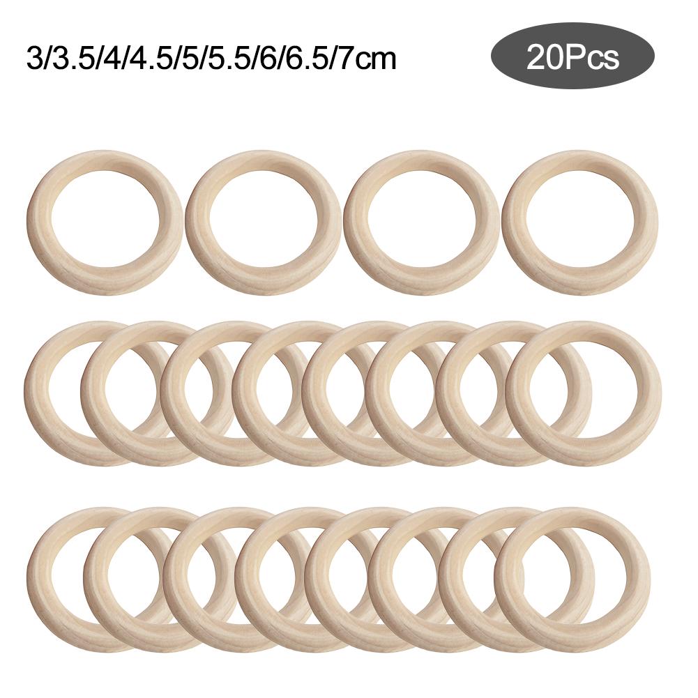 

20 шт. DIY ювелирные аксессуары деревянное кольцо
