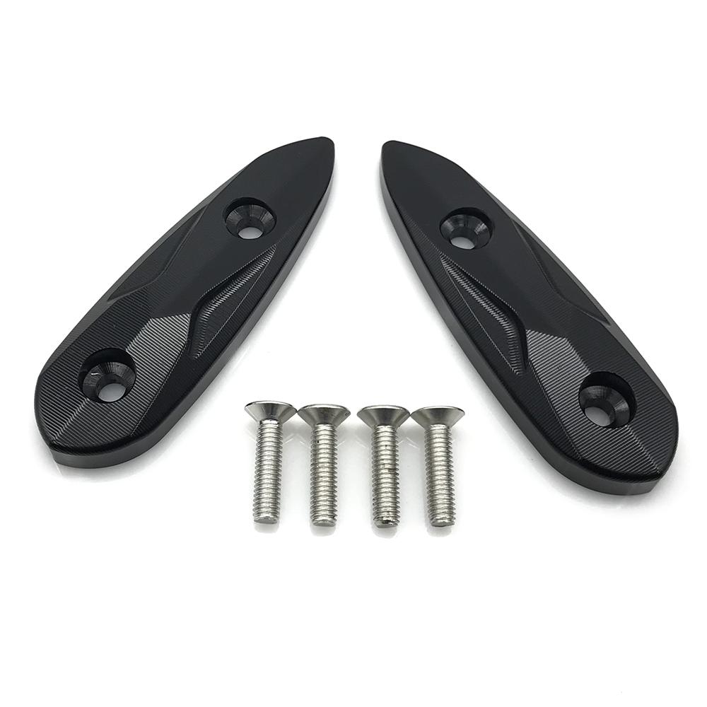 Motorcycle CNC Rearview Mirror Hole Cap Cover Mirror Eliminators Baffle Base Cover For Yamaha YZF R15 V3 17-20 YZF R3 R25