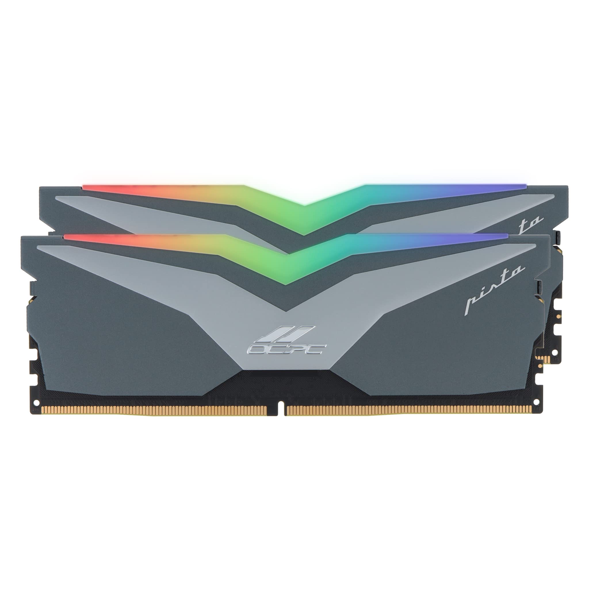 

VisionTek OCPC X3TREME Pista DDR5 RAM 16GB (2 x 8GB) 5600MHz DIMM Kit - Desktop - Titanium - 901508