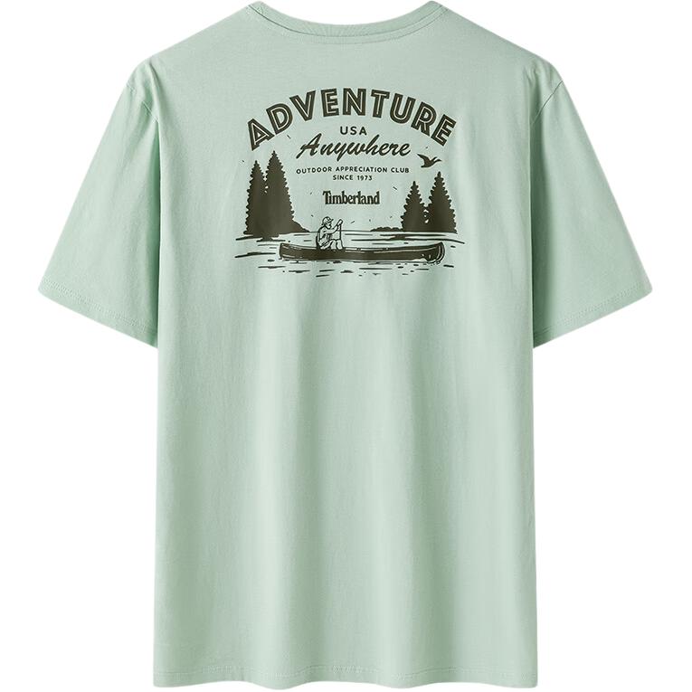 Timberland Fashion Comfortable Breathable Short Sleeve T-Shirt Men Tops Light-Green A6B7M-ENE