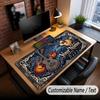 Music Guitar Theme Custom Mouse Pad Personalized With Name Text Customized Desk Mat For Office Home Decor