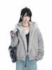 American Retro Mountain Eagle Fur Collar Hooded Cotton Jacket - Winter Coat for Women & Men