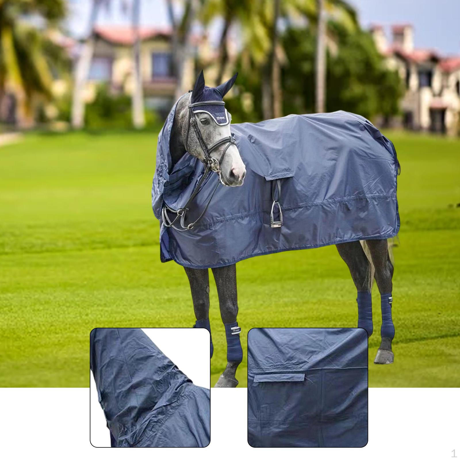 

for Horses, Easy to Use, Equestrian Waterproof, Windproof, Tear-resistant, Waterproof Back length 135 cm