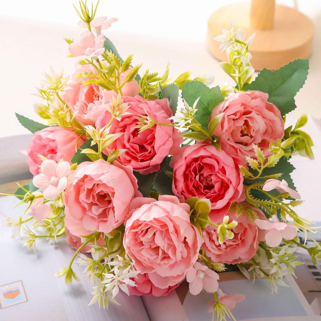 Peony Artificial Flower Bouquets for Weddings & Home Decoration