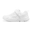 Girls Synthetic Leather Velcro Lightweight Versatile Classic Sports Shoes Shock Absorbing Comfortable School Sneakers 302644L-WHT