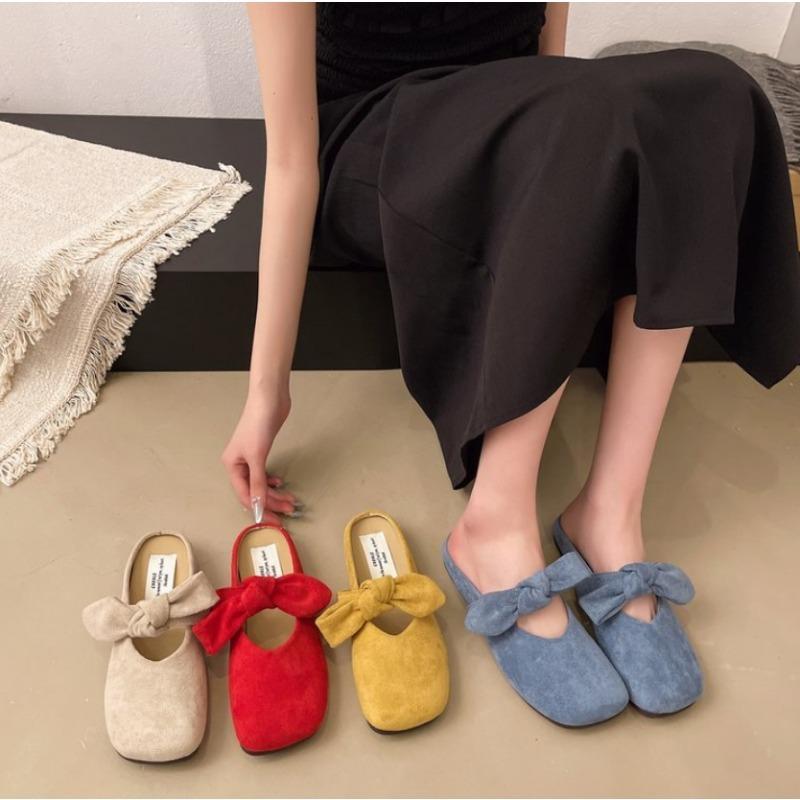 Dámské Baleríny Pantofle Semišové Módní Muly Boty Nové Slingback Sandály 2025Letní Ležérní Muly Žena Skluzavky Zapatos Mujer Mokasíny