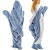 Großer Hai Schlafsack Einteiliger Pyjama Büro Nickerchen Ozean Hai Decke Schal Schlafsack Decke Unisex Zuhause