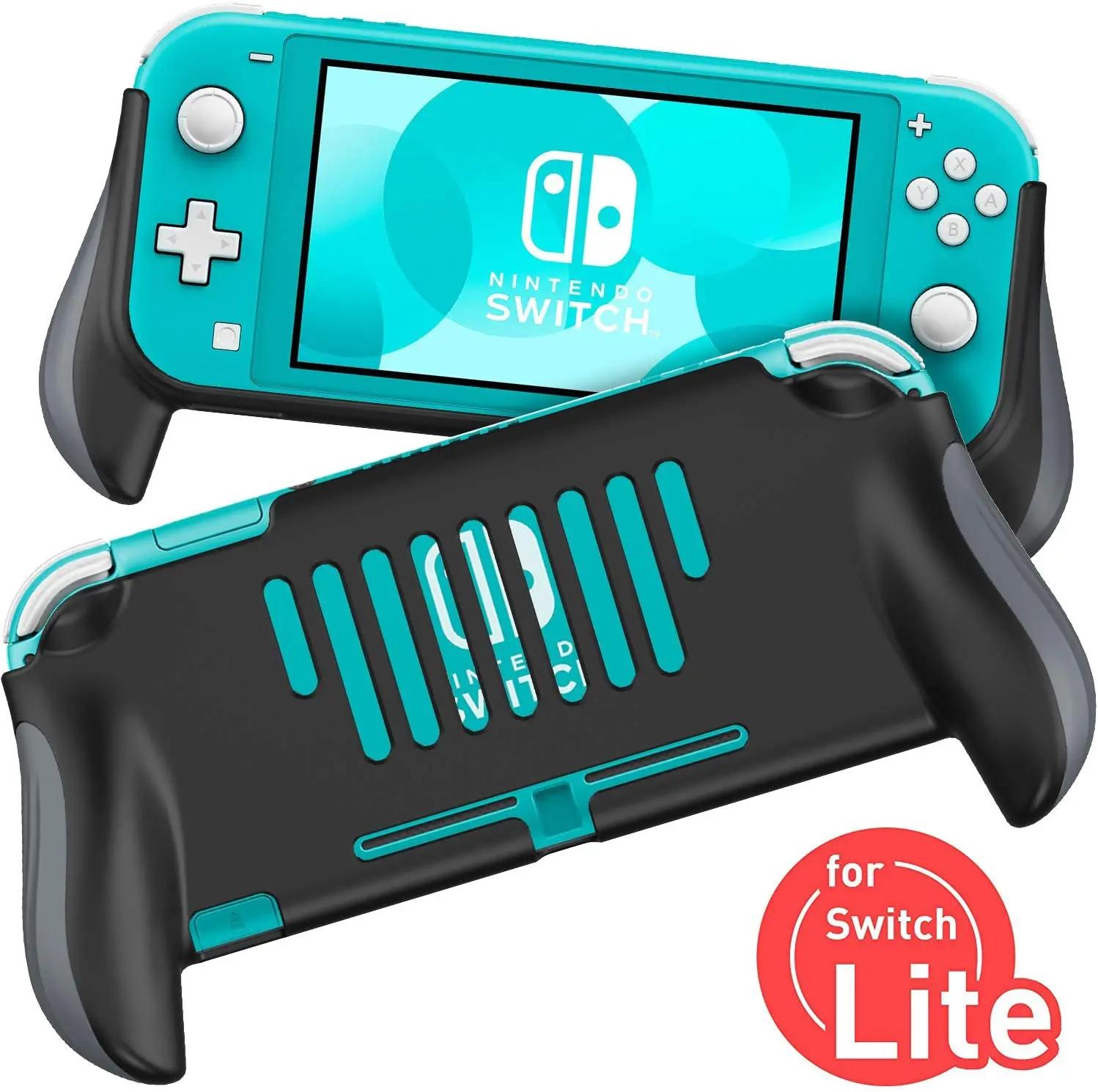 

Ручка для Nintendo Switch Lite, эргономичный комфортный ручной защитный игровой чехол, портативный чехол, аксессуары чёрный