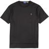 Polo Logo Embroidered Crew Neck Straight Fit Short Sleeve T-Shirt Men Tops Black 710746817-001