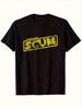 RebelScumbag Graphic Tshirt  Faded Yellow Heavyweight Movie Quote Print Slim Fit Unisex Tshirt  Vintage T Shirt
