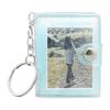 12 Pages Mini Photo Album Keychains Women's Small Instant Picture Album Key Chain Pendant ID Photo Interstitial Pocket Keyring