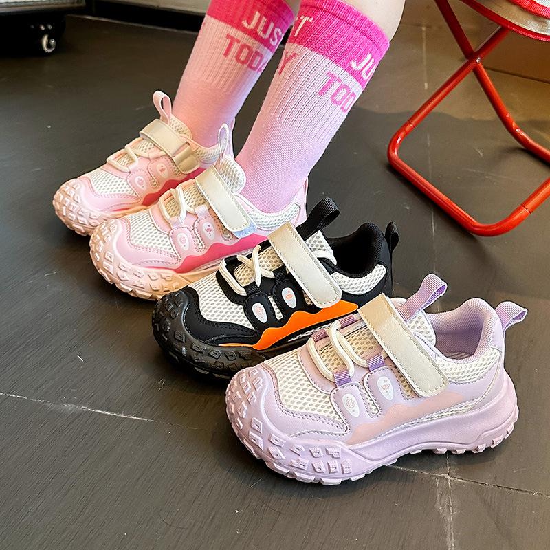 Autumn Student Sports Shoes for Girls, Casual Mesh, Breathable and Lightweight Running Shoes for Boys, Big Kids Shoes